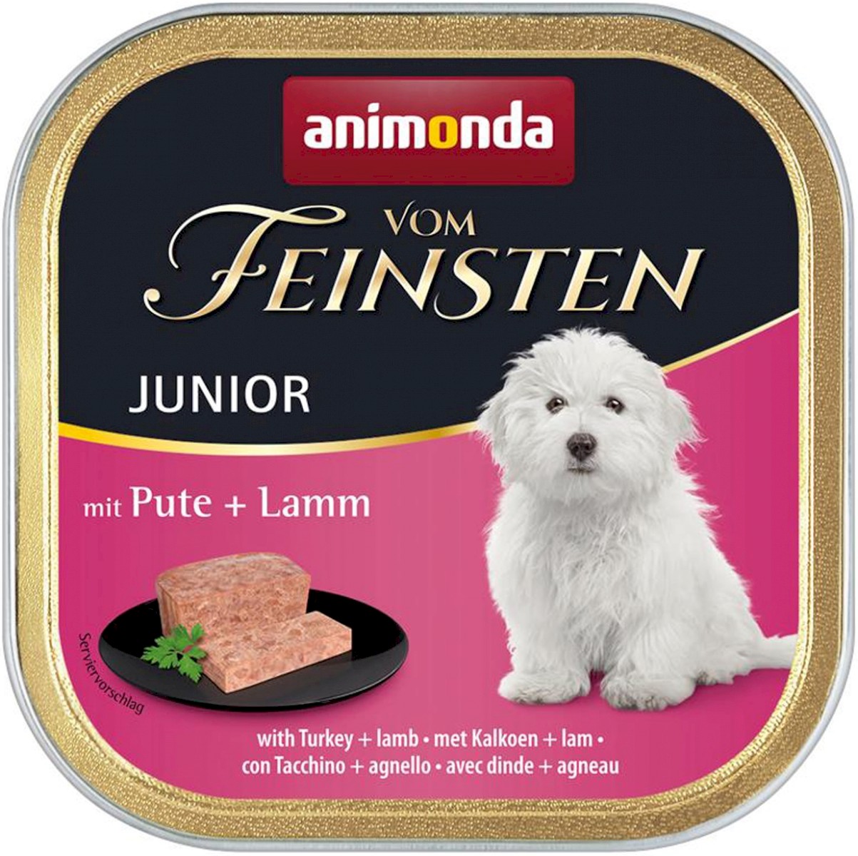 ANIMONDA Vom Feinsten Junior Mokry pokarm dla szczeniąt małych ras z jagnięciną