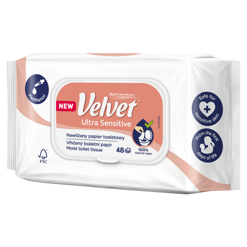 VELVET Ultra Sensitive Papier toaletowy nawilżany