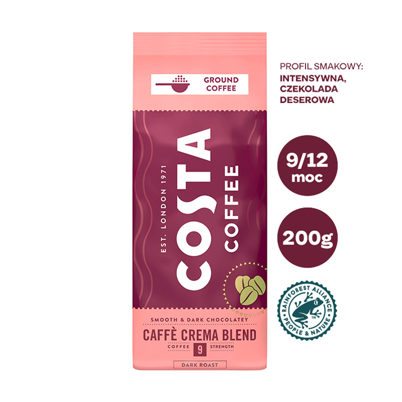 COSTA COFFEE Caffé Crema Blend Kawa mielona