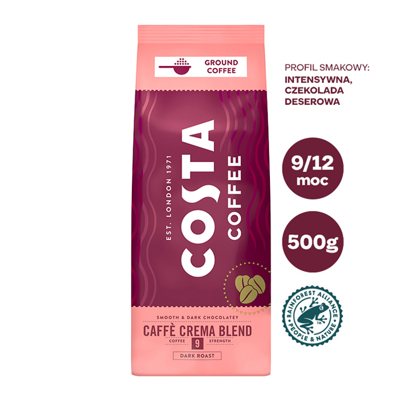 COSTA COFFEE Caffé Crema Blend Kawa mielona