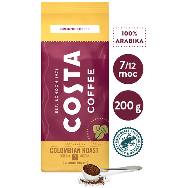 COSTA COFFEE Colombian Roast Medium Roast Kawa mielona frisco.pl