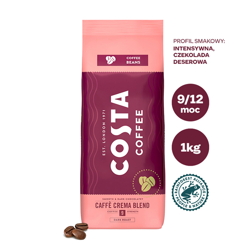 COSTA COFFEE Caffé Crema Blend Kawa ziarnista frisco.pl