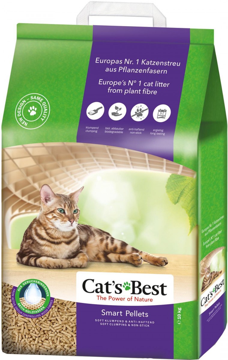 CAT'S BEST Smart Pellets Żwirek drewniany zbrylający 20l/10kg