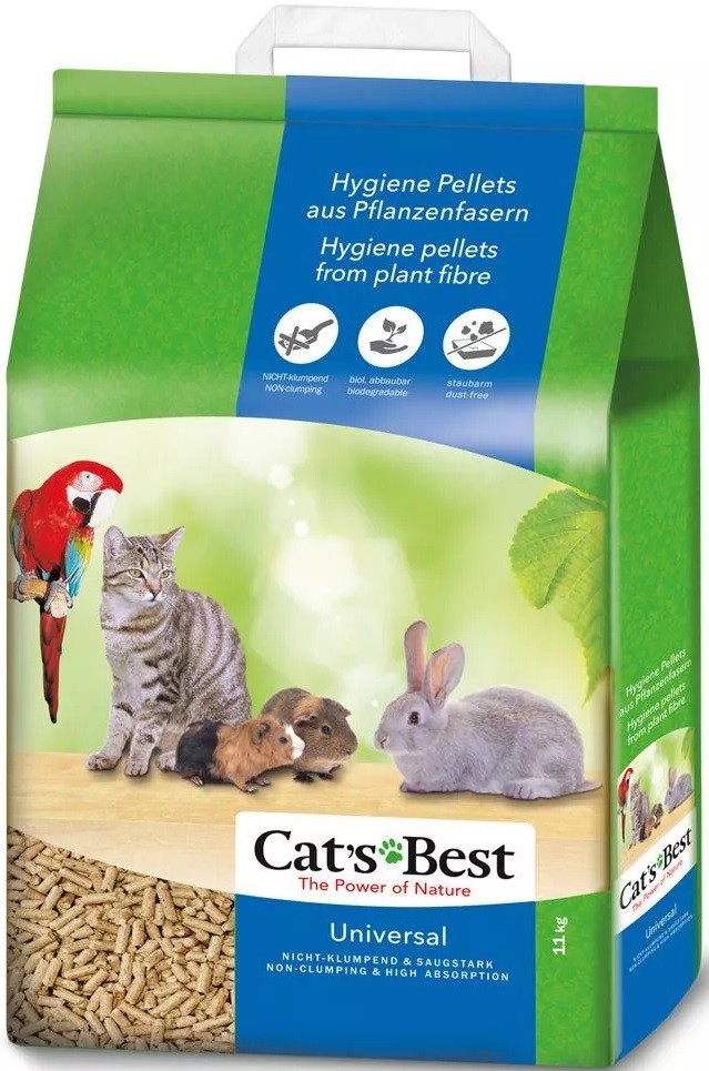 CAT'S BEST Universal Żwirek drewniany dla kotów i małych zwierząt 20l/11kg