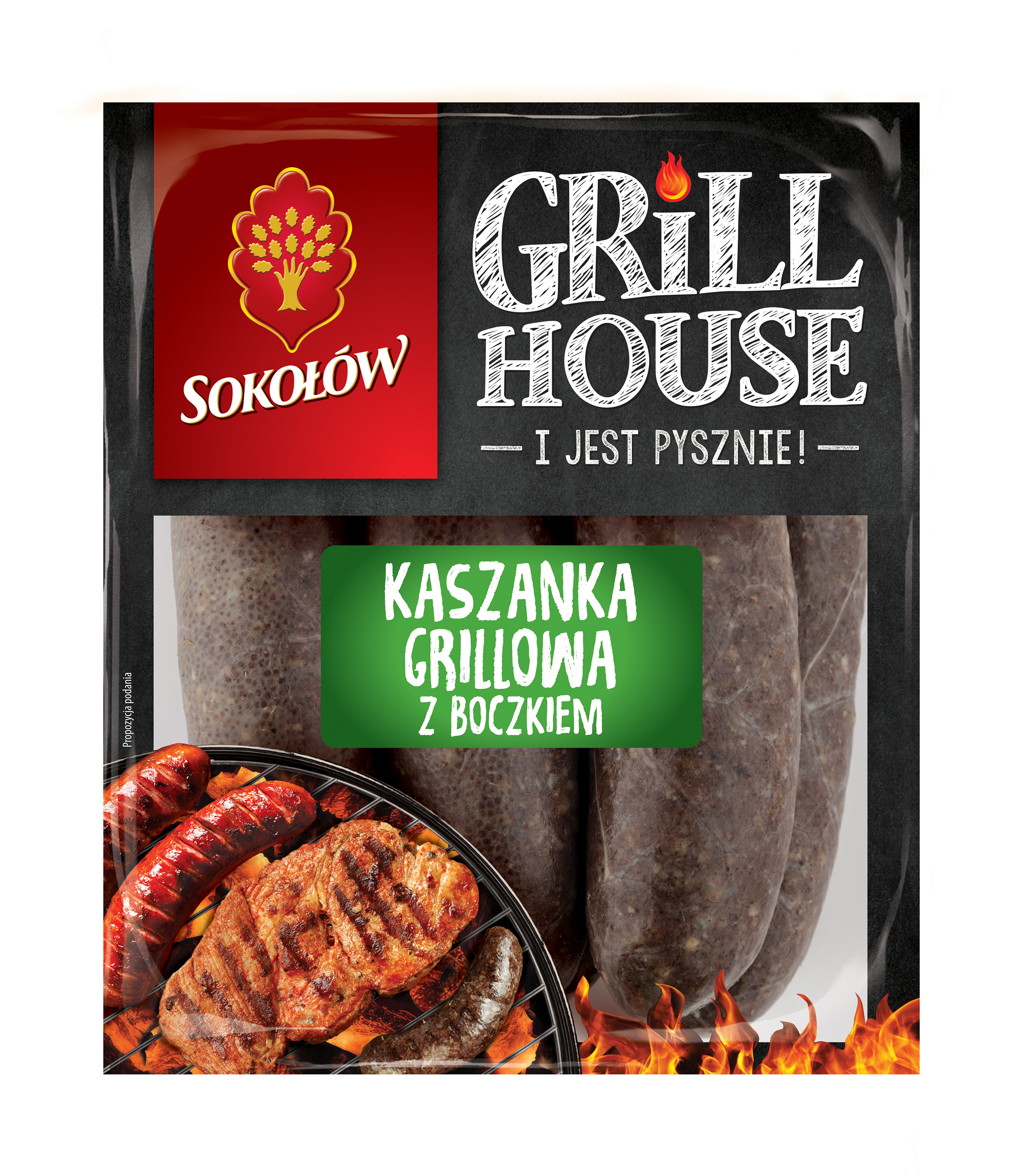 SOKOŁÓW GRILL HOUSE Kaszanka grillowa z boczkiem