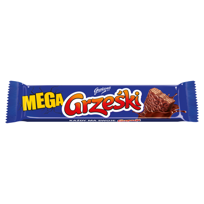 GRZEŚKI MEGA Wafelek z kremem kakaowym w czekoladzie frisco.pl