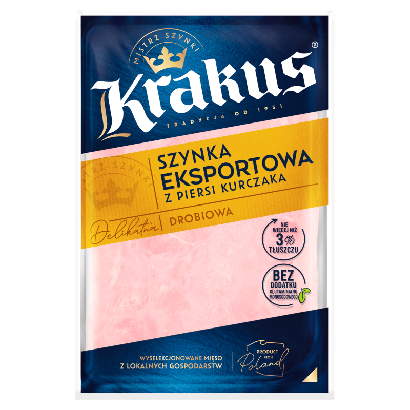 KRAKUS. Szynka drobiowa - plastry frisco.pl