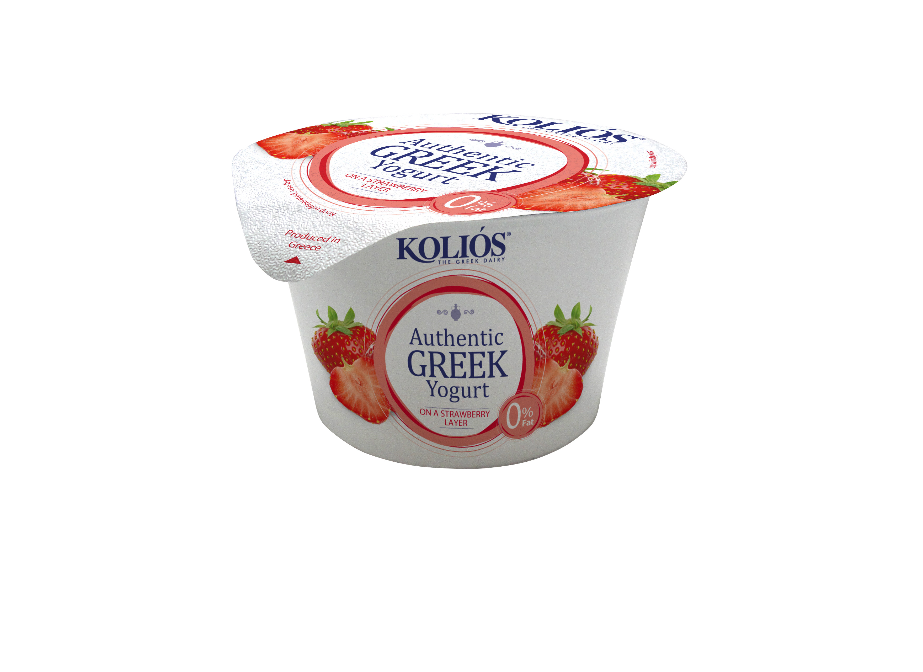 KOLIOS Jogurt grecki z truskawką