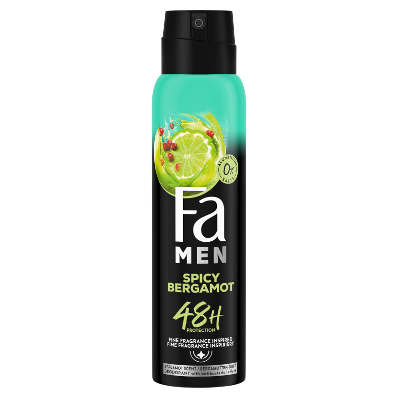 FA Men Dezodorant w sprayu Spicy Bergamot o zapachu ostrej bergamtoki