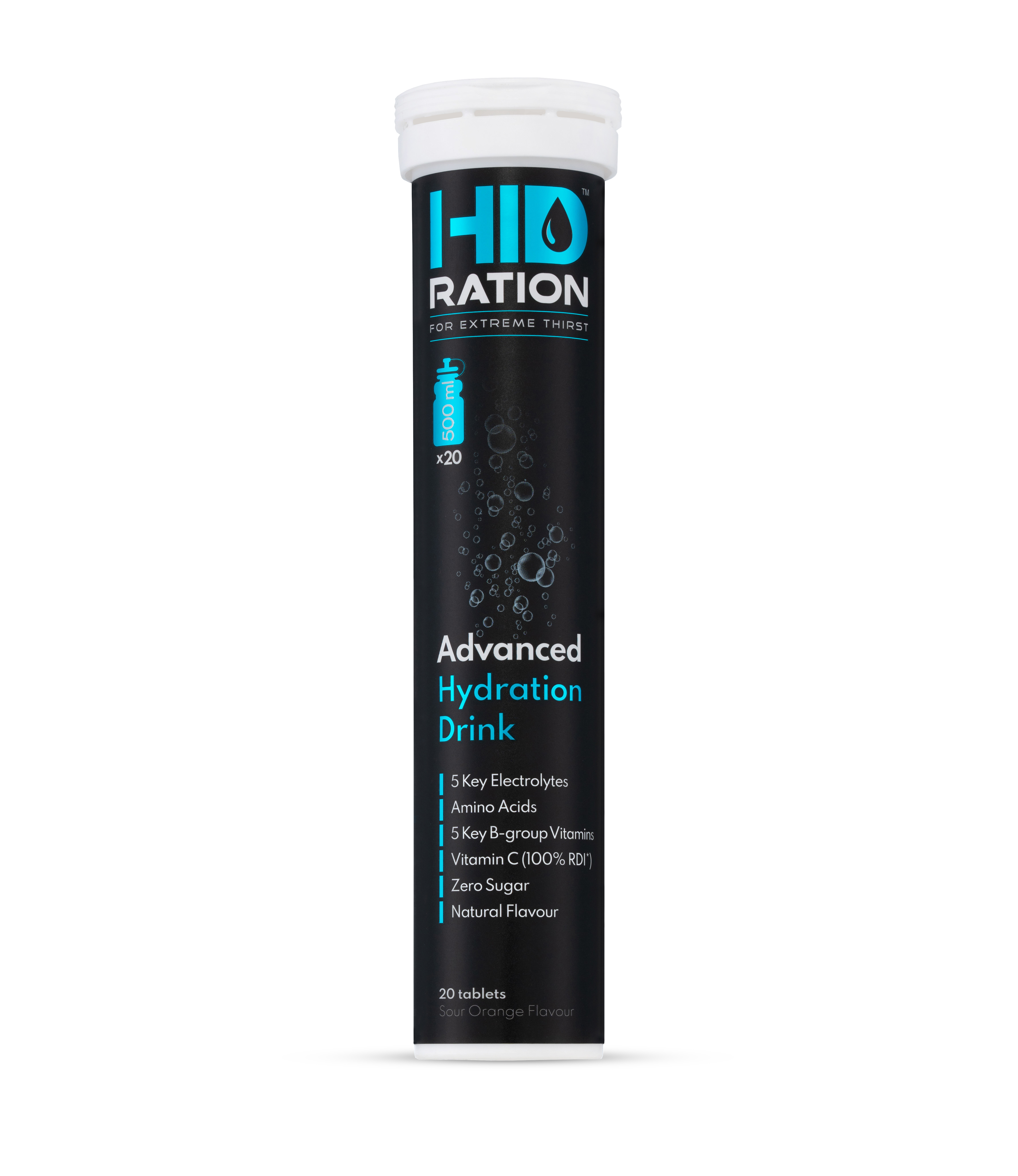 HID-RATION Elektrolity witaminy aminokwasy. Advanced Hydration Drink (20 tab.)