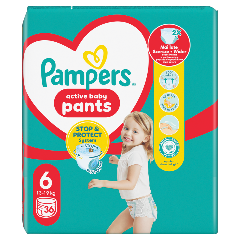 PAMPERS Pants Pieluchomajtki Rozmiar 6 (15kg+) 36 szt frisco.pl