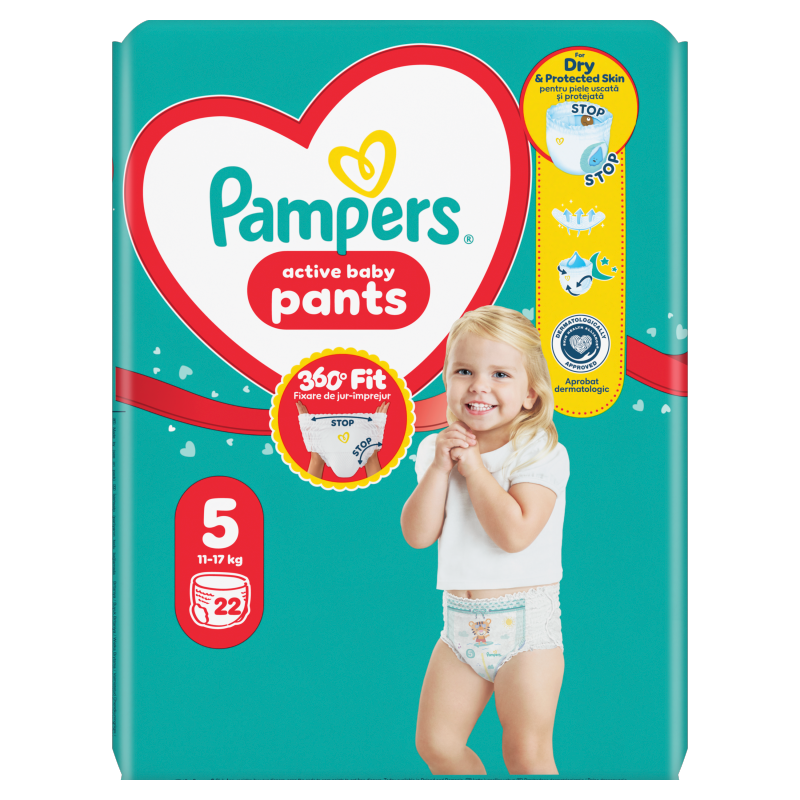 PAMPERS Pants Pieluchomajtki Rozmiar 5 (12-17kg) 22 szt frisco.pl