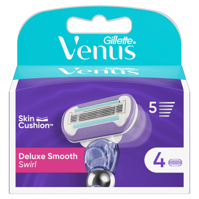 GILLETTE Venus Swirl Extra Smooth Ostrza do maszynki do golenia 4 szt.