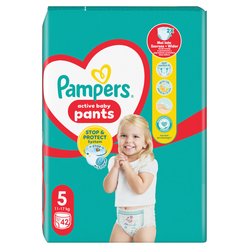 PAMPERS Pants Pieluchomajtki Rozmiar 5 (12-17kg) 42 szt frisco.pl