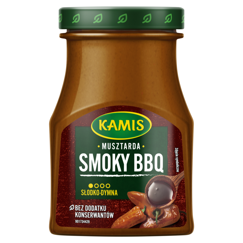 KAMIS Musztarda Smoky BBQ (słodko-dymna) frisco.pl