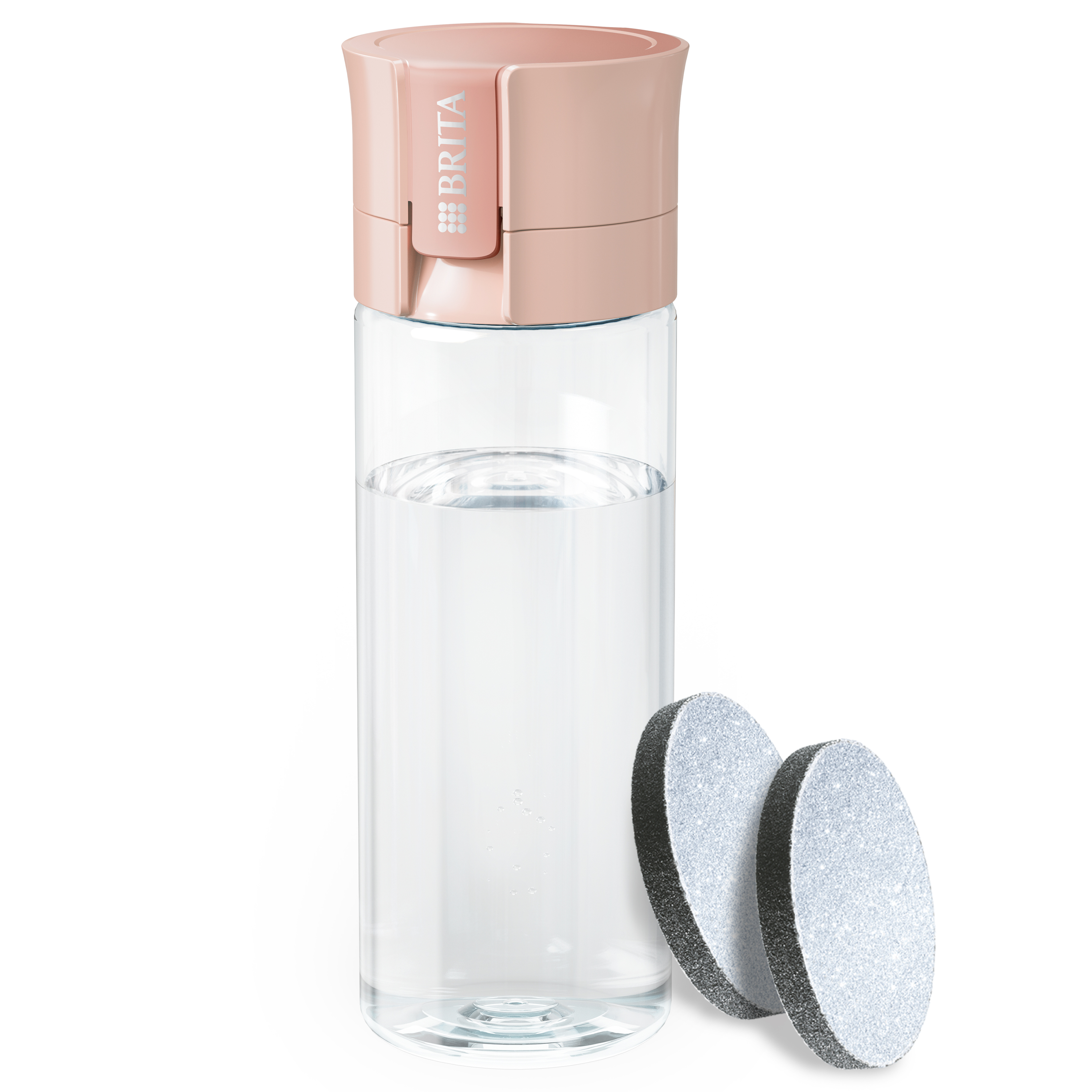 BRITA Butelka filtrująca BRITA Vital Pastelowa brzoskwinia + 2 dyski frisco.pl