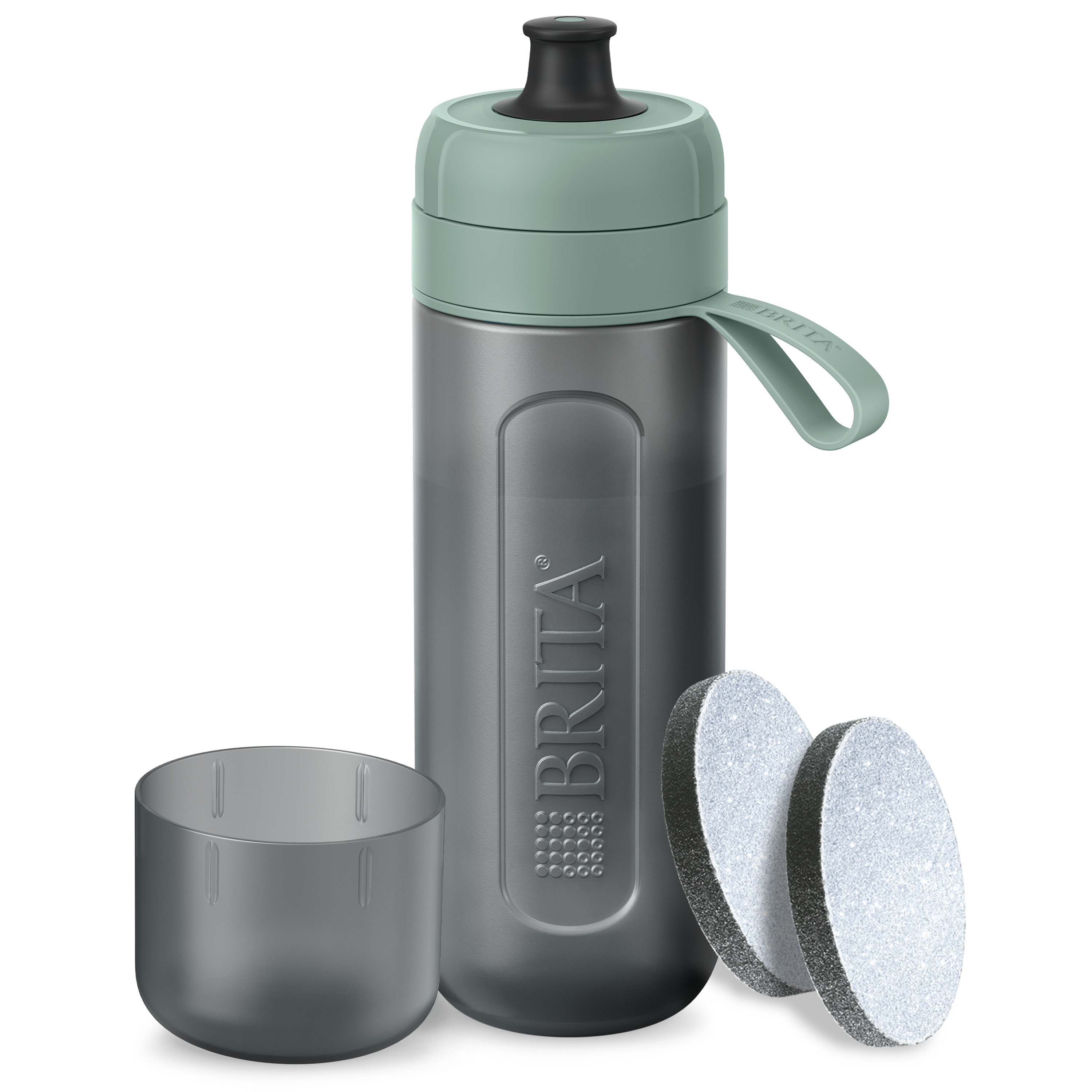 BRITA Butelka filtrująca BRITA Active Pastelowa zieleń + 2 dyski