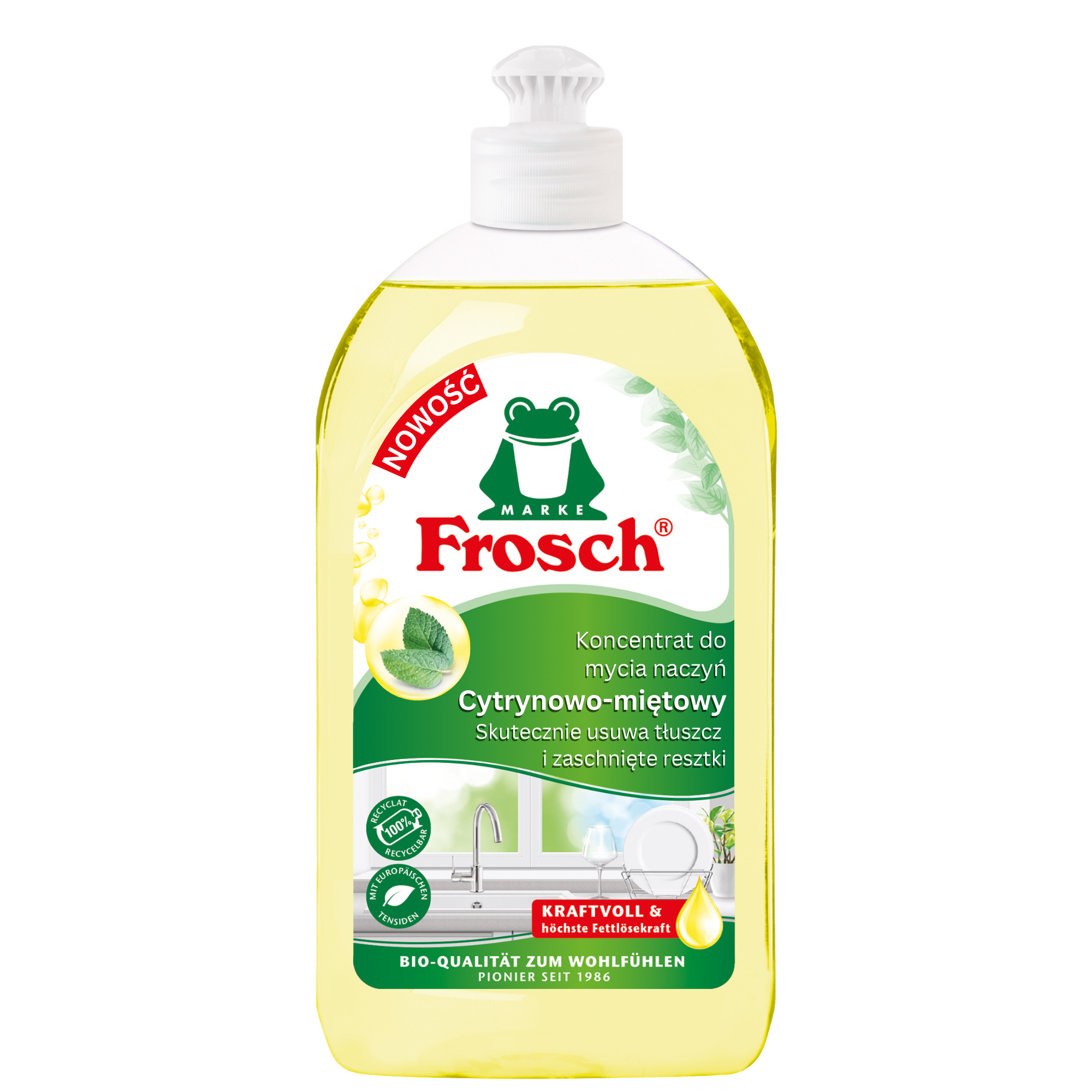 FROSCH Koncentrat do mycia naczyń Cytrynowo-miętowy