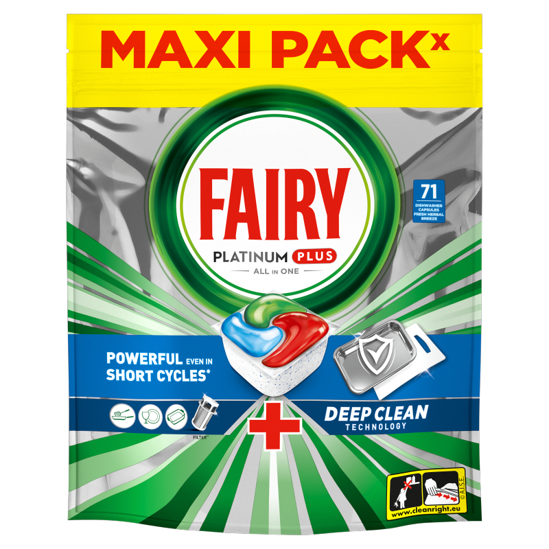 FAIRY PLATINUM Plus Tabletki do zmywarki Świeża ziołowa bryza