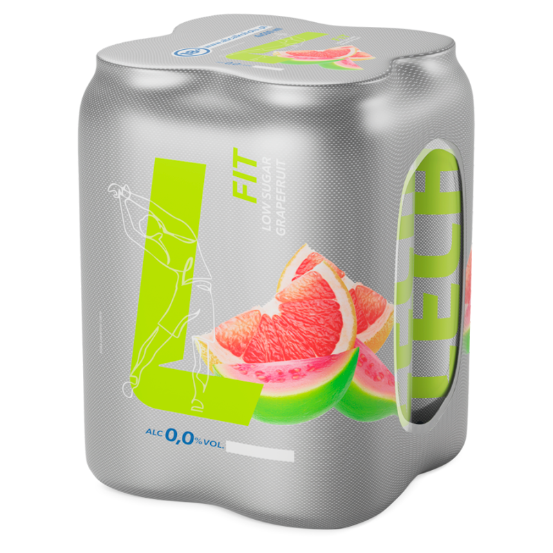 LECH Fit low sugar grapefruit Piwo 4x500 ml (puszka)