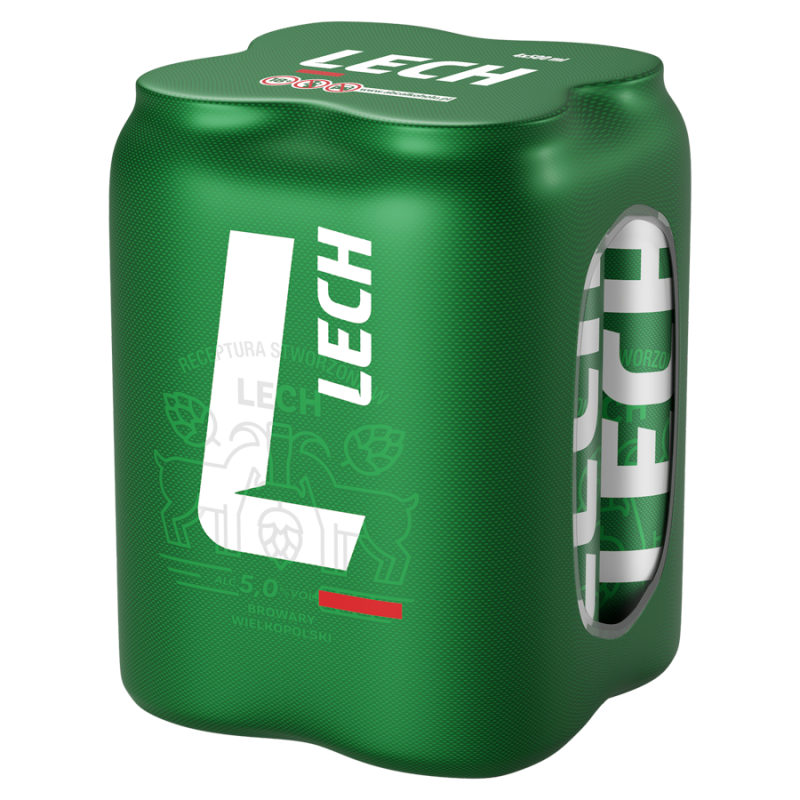 LECH Premium Piwo jasne pełne 4x500ml (puszka)