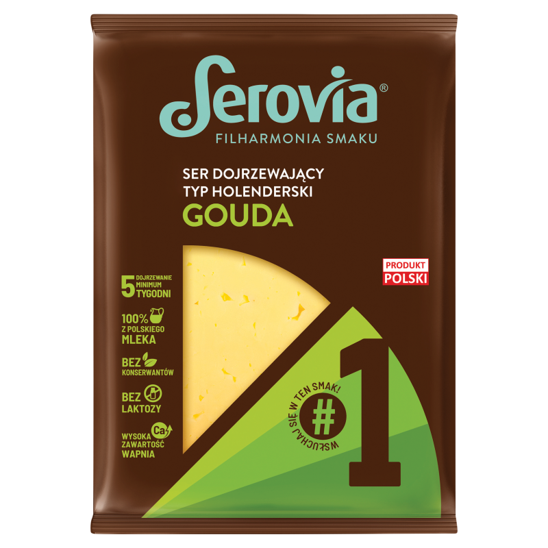 SEROVIA Ser żółty dojrzewający typ holenderski (plastry)