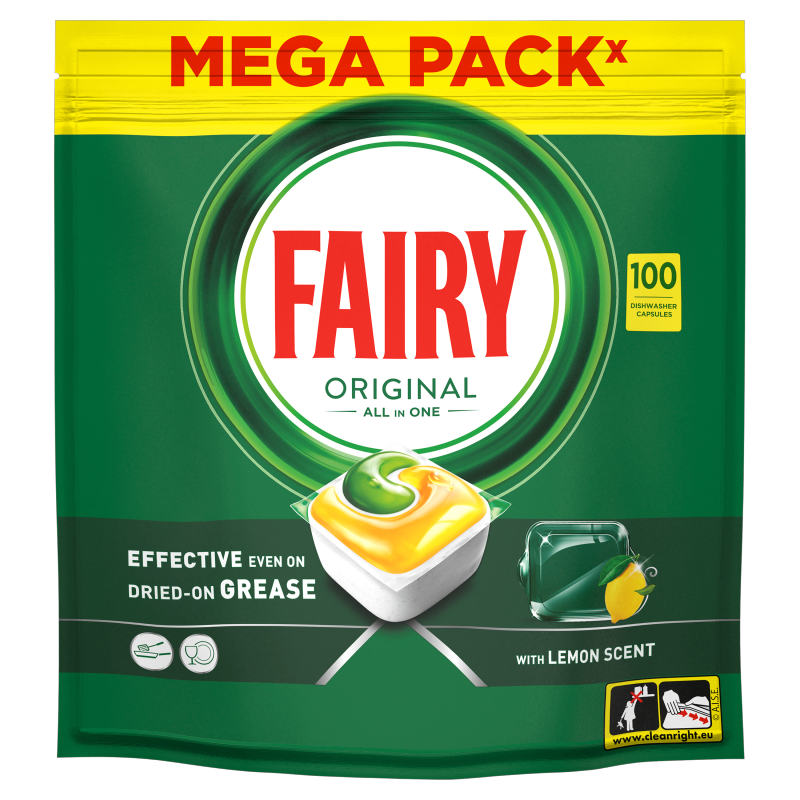 FAIRY Original All In One Tabletki do zmywarki Cytrynowe