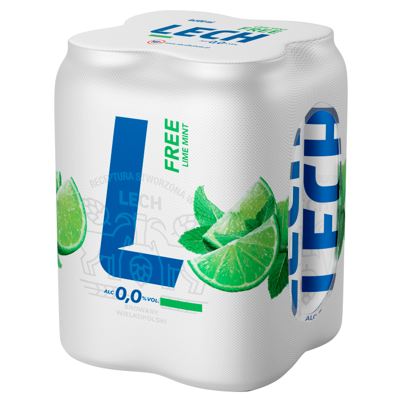 LECH Free LIMONKA I MIĘTA Piwo bezalkoholowe 4x500ml (puszka)