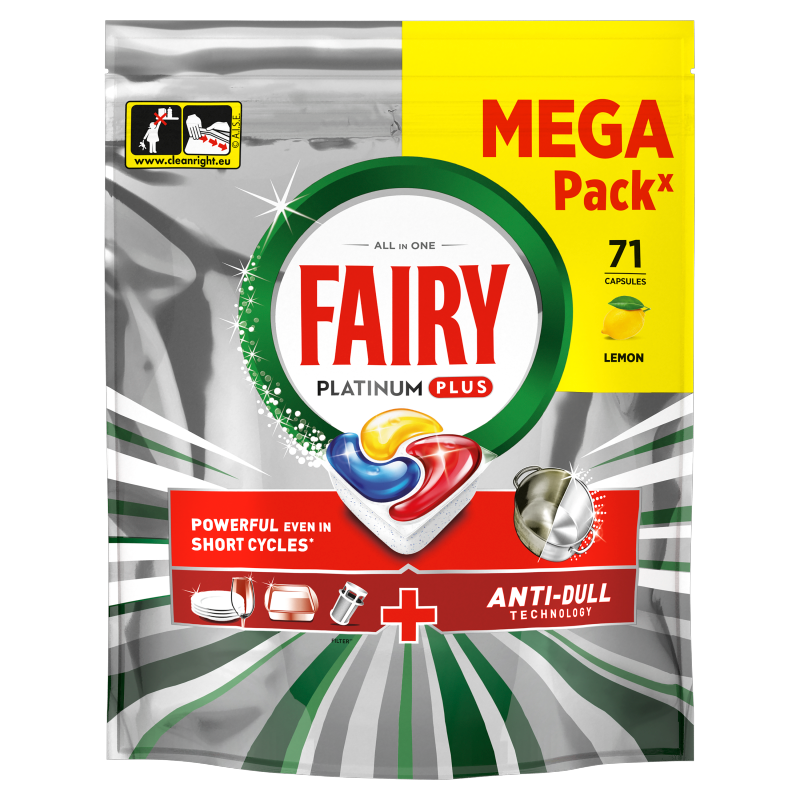 FAIRY PLATINUM Plus Tabletki do zmywarki Cytrynowe