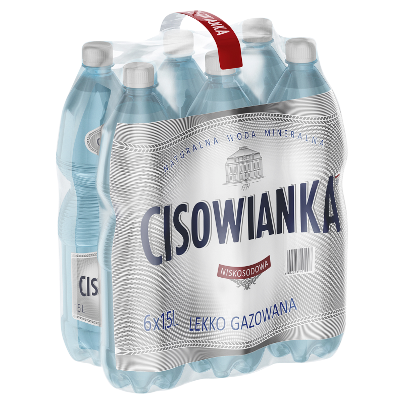 CISOWIANKA Naturalna woda mineralna lekko gazowana