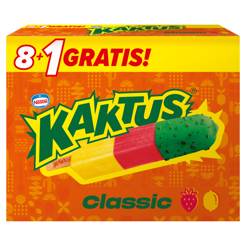 KAKTUS Lody o smaku cytryny i truskawki 9szt. frisco.pl