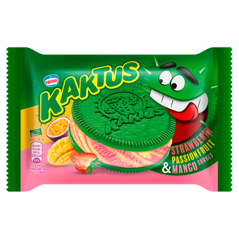 KAKTUS Kanapka lodowa o smaku truskawki i mango-marakuja frisco.pl