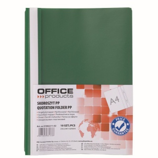 OFFICE PRODUCTS Skoroszyt A4 kolor zielony