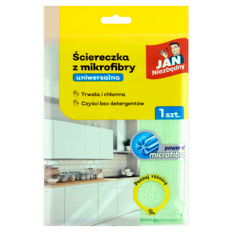 JAN NIEZBĘDNY Ściereczka z mikrofibry uniwersalna
