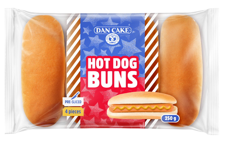 DAN CAKE Hot Dog Buns 4x62,5g frisco.pl