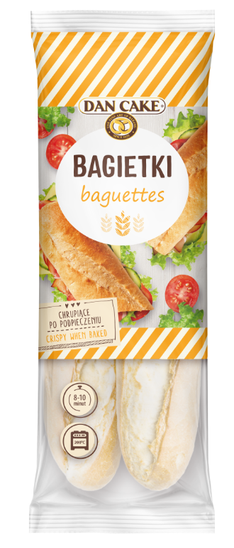 DAN CAKE Bagietka pszenna do odpieku 2x150g