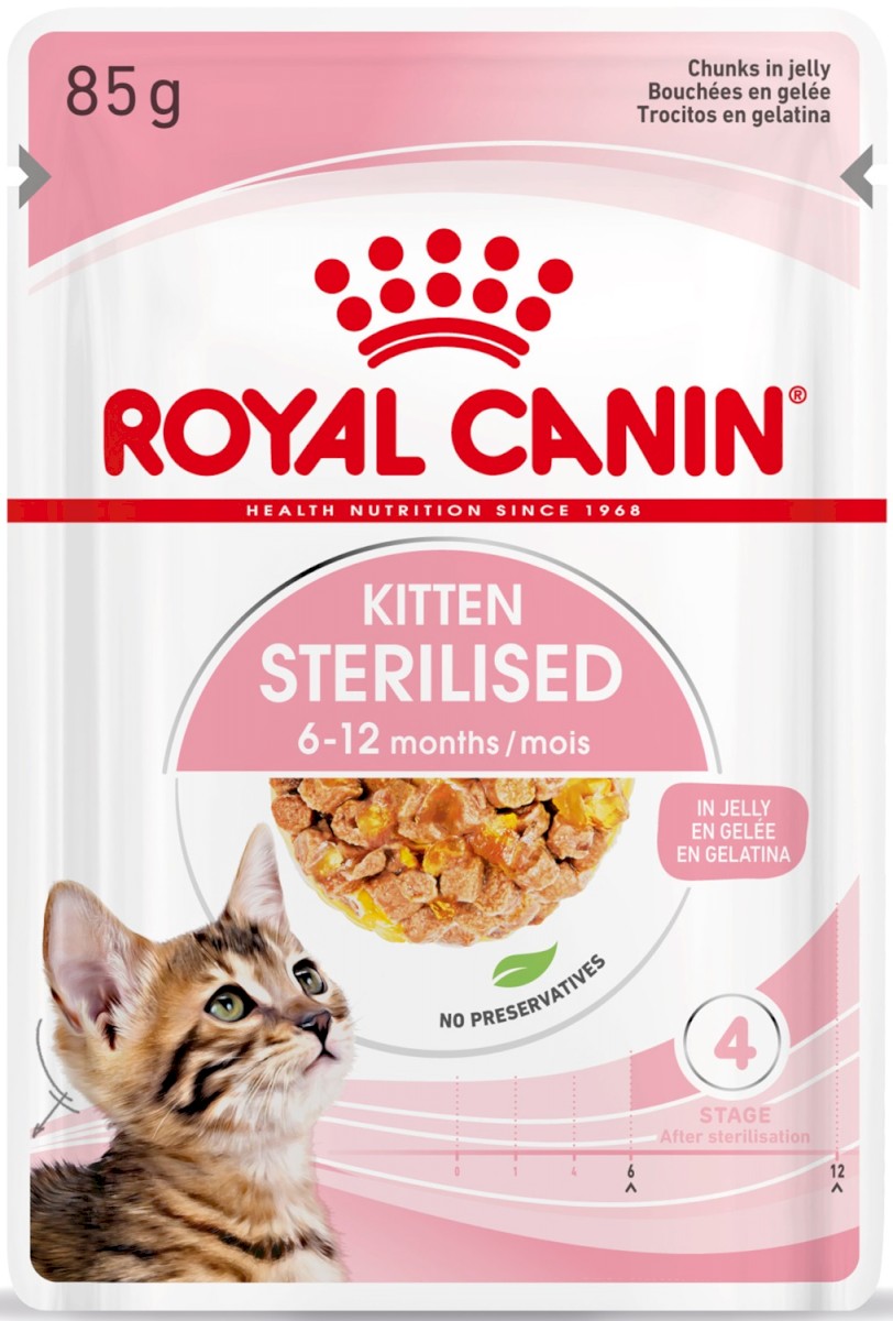 ROYAL CANIN Kitten Sterilised Mokry pokarm w galaretce dla wysterylizowanych kociąt saszetka