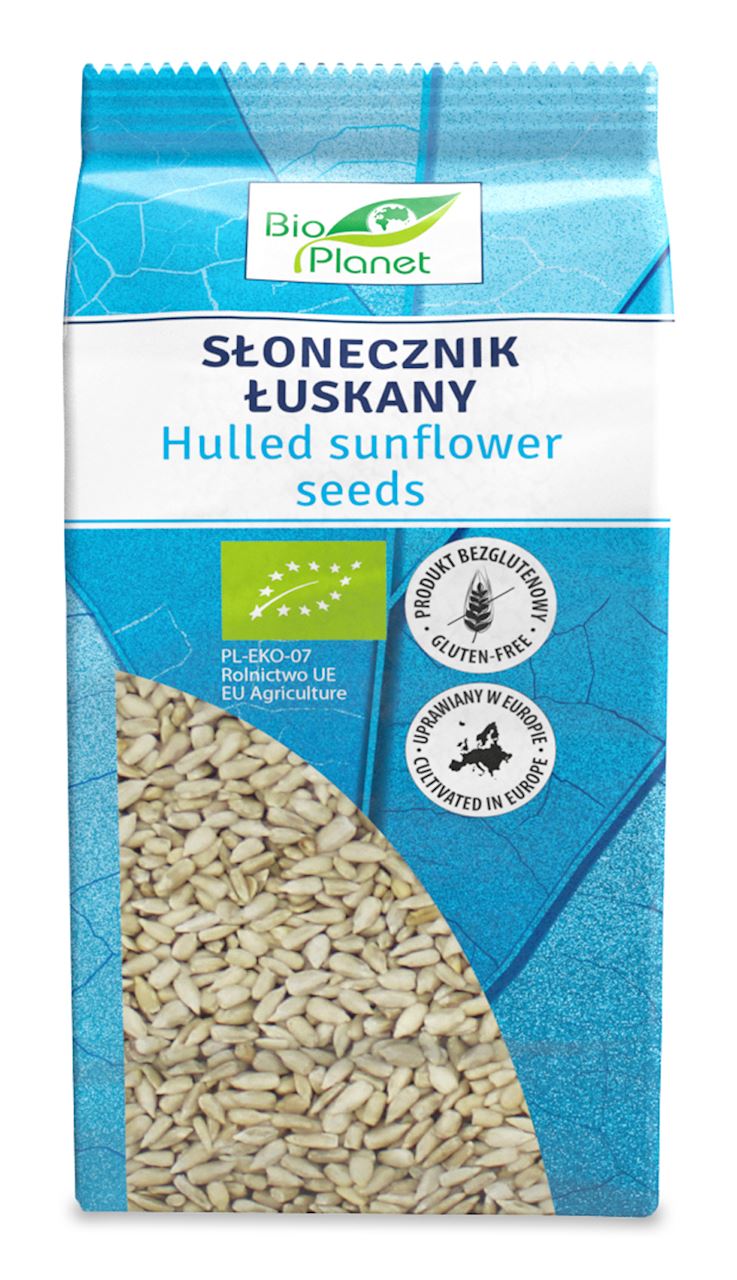 BIO PLANET Słonecznik łuskany bezglutenowy BIO