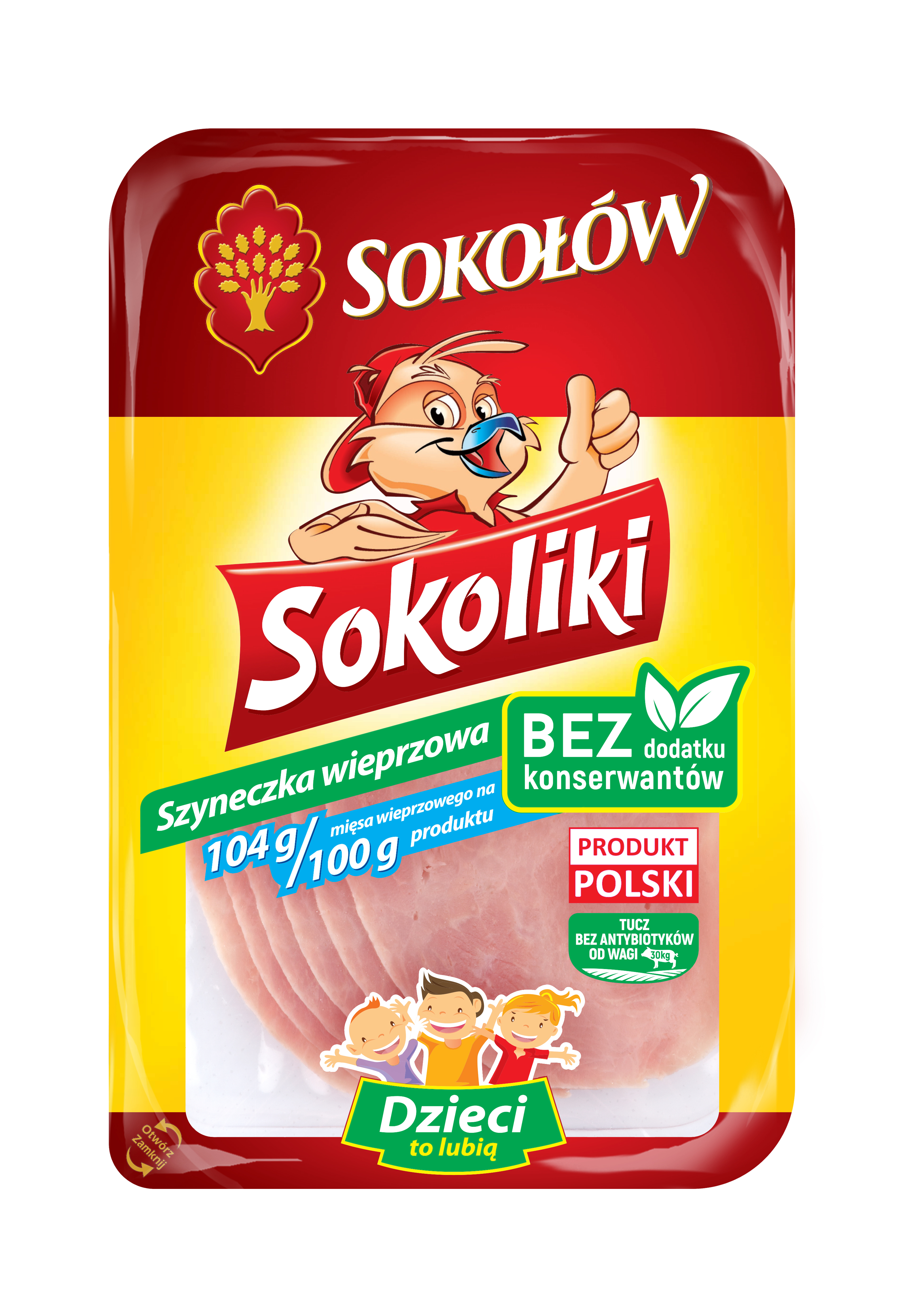 SOKOŁÓW SOKOLIKI Szynka wieprzowa - plastry