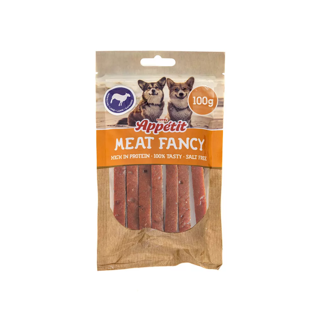 COMFY Appetit Przysmak dla psów Meat Fancy paski z jagnięciny