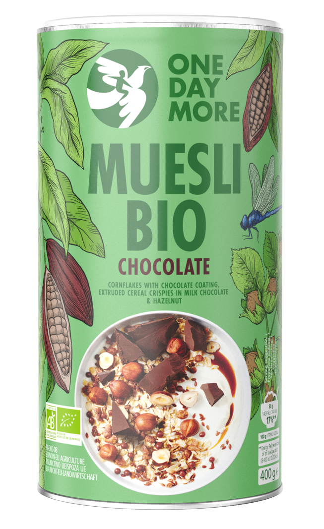 ONE DAY MORE Musli Bio Czekoladowe