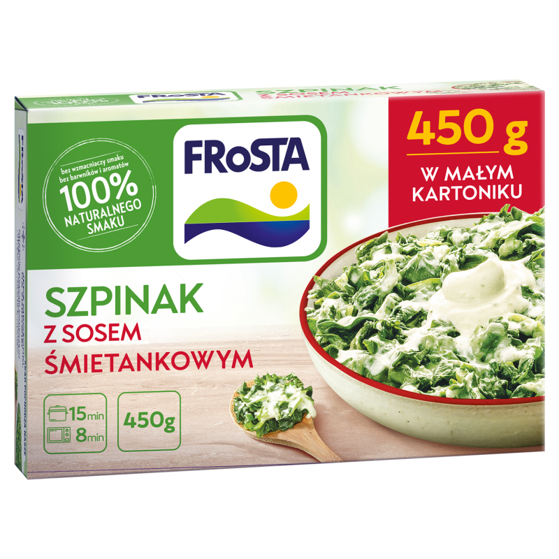 FROSTA Szpinak z sosem śmietankowym mrożony frisco.pl