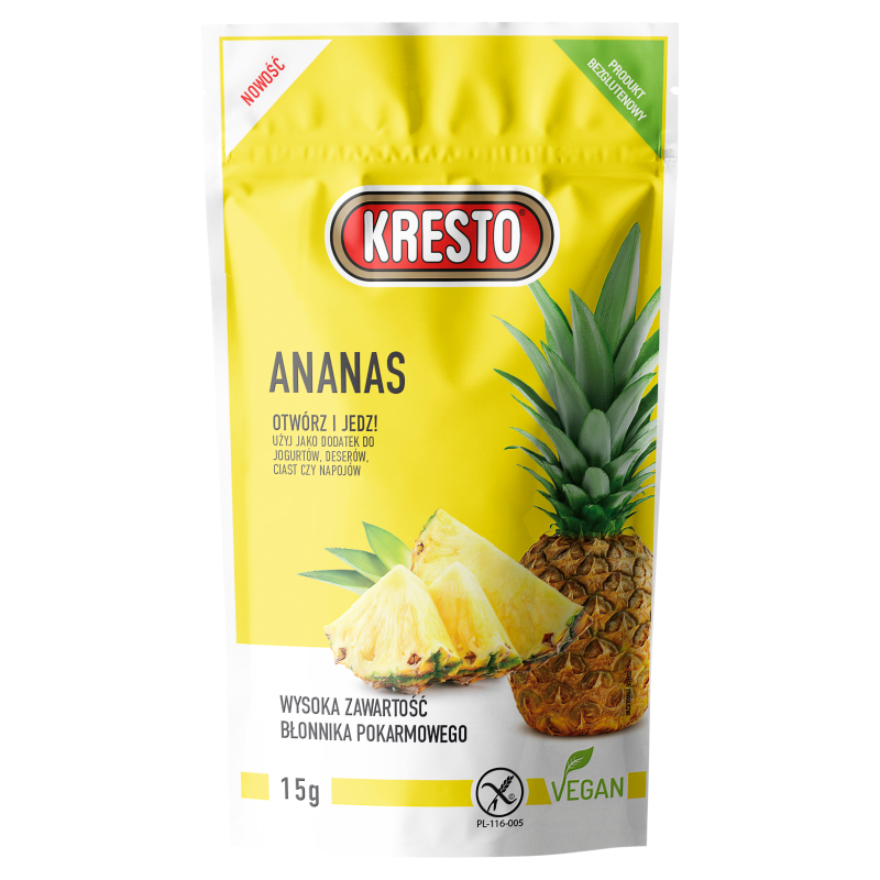 KRESTO Ananas liofilizowany (bezglutenowy)