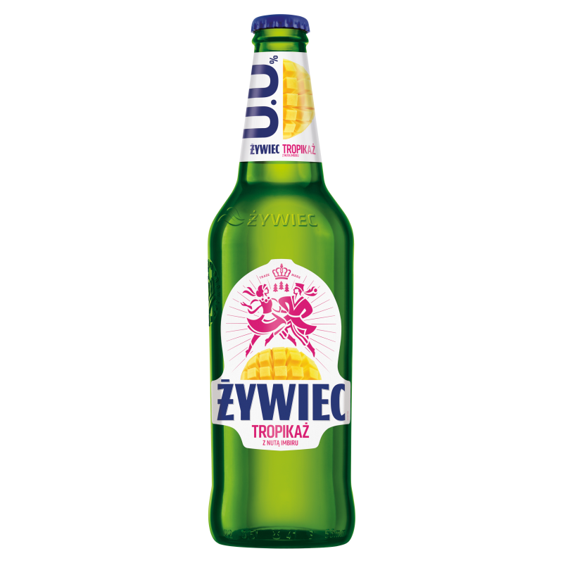ŻYWIEC TROPIKAŻ Piwo bezalkoholowe z nutą imbiru (cena zawiera 1 zł kaucji za butelkę)