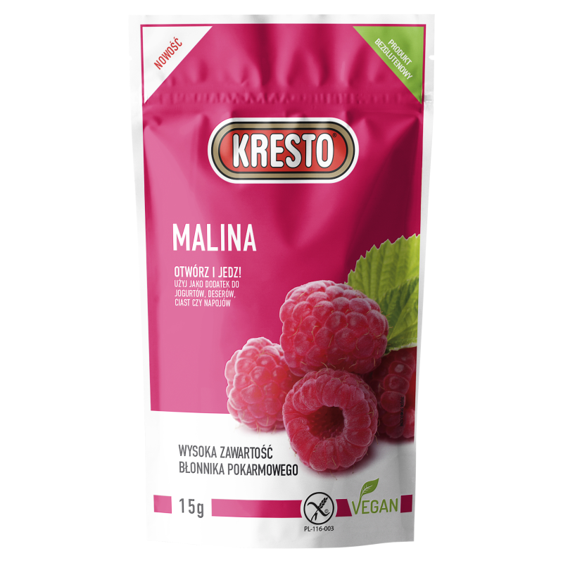 KRESTO Malina liofilizowana (bezglutenowa)