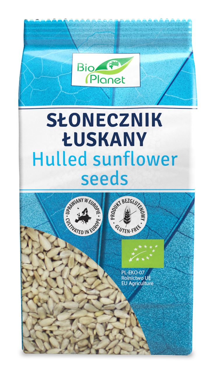 BIO PLANET Słonecznik łuskany bezglutenowy BIO