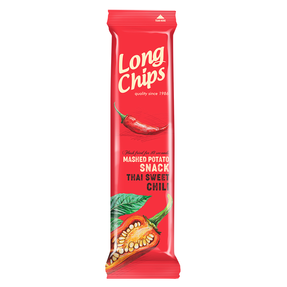 LONG CHIPS Chipsy ziemniaczane o smaku słodkiej papryki chilli