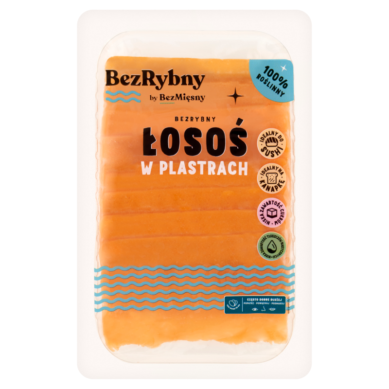BEZMIĘSNY Bezrybny łosoś w plastrach