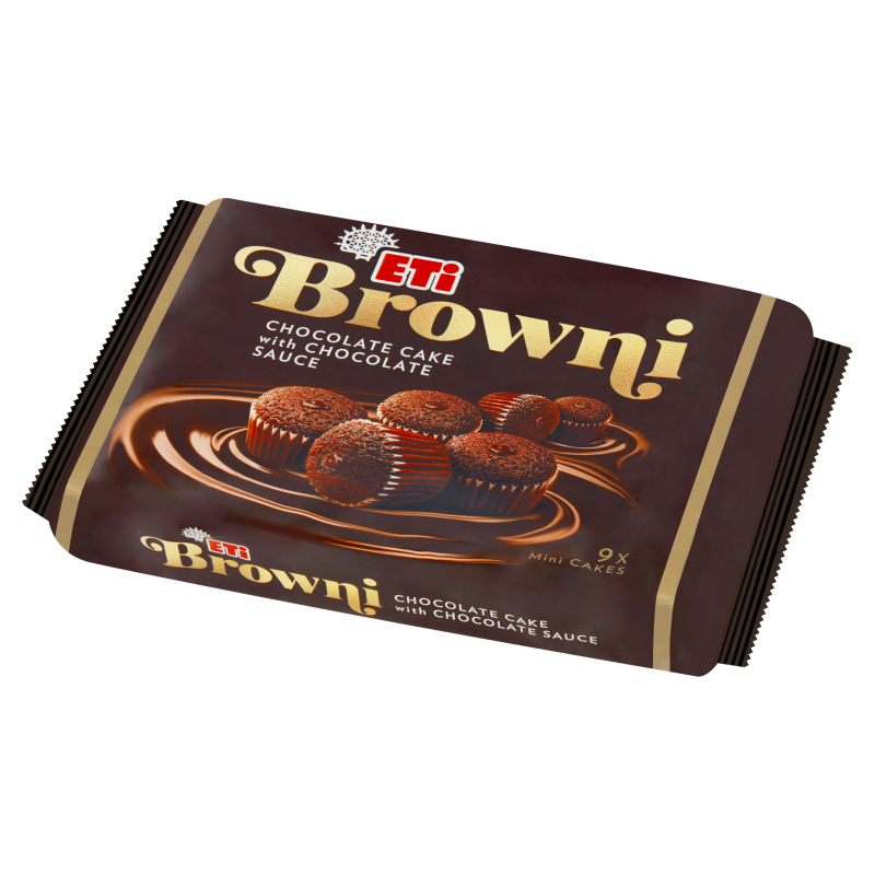 Browni Mini babeczki z czekoladą i nadzieniem czekoladowym