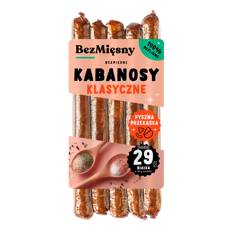 BEZMIĘSNY Kabanosy klasyczne frisco.pl